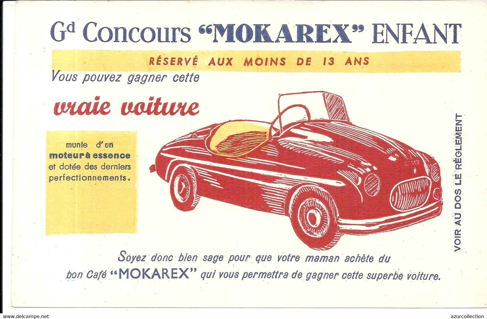 VRAIE VOITURE . CONCOURS MOKAREX - Automotive