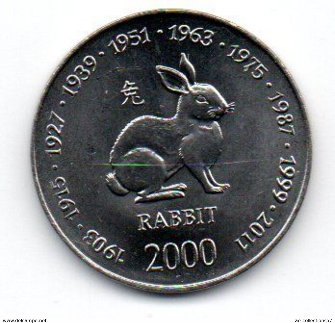 Somalie -  10 Shilling 2000 -  Lapin - SPL - Somalia
