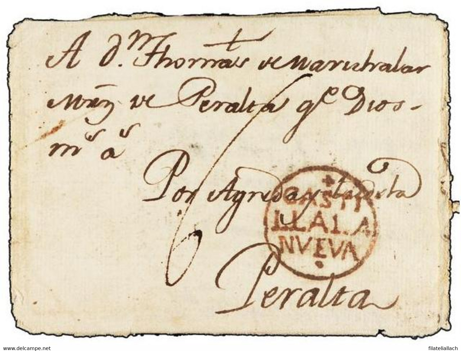 SPAIN: PREPHILATELIC MARKS  DP01 CASTILLA LA NUEVA - ...-1850 Prephilately