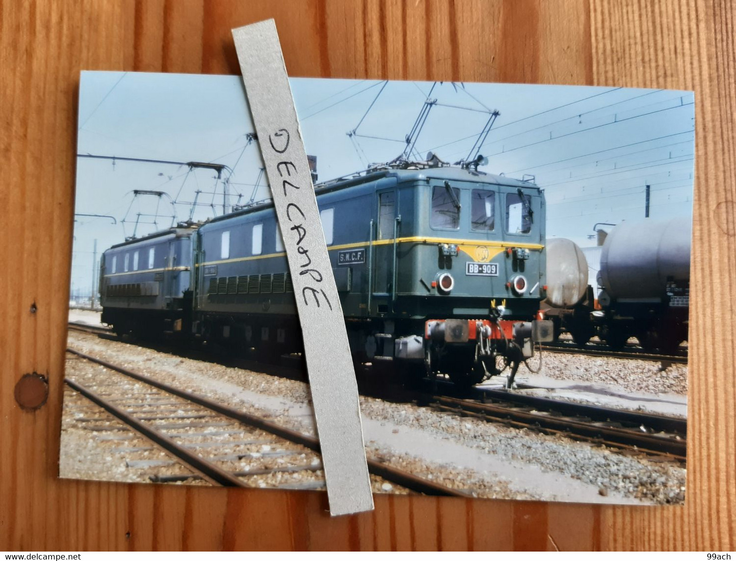 SNCF : Photo Originale Anonyme : Locomotive électrique BB 909 Le 22 Mars 1983 - Trains