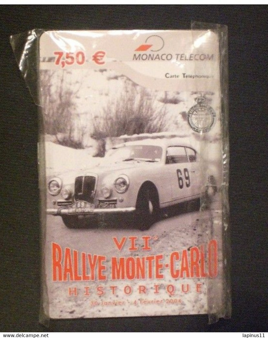 CARTE  TELEPHONE 7,50 EURO VII RALLY MONACO MONTE - CARLO MUCH RARE !! TIRAGE 6000 / 12.2003 NEUF - Monaco