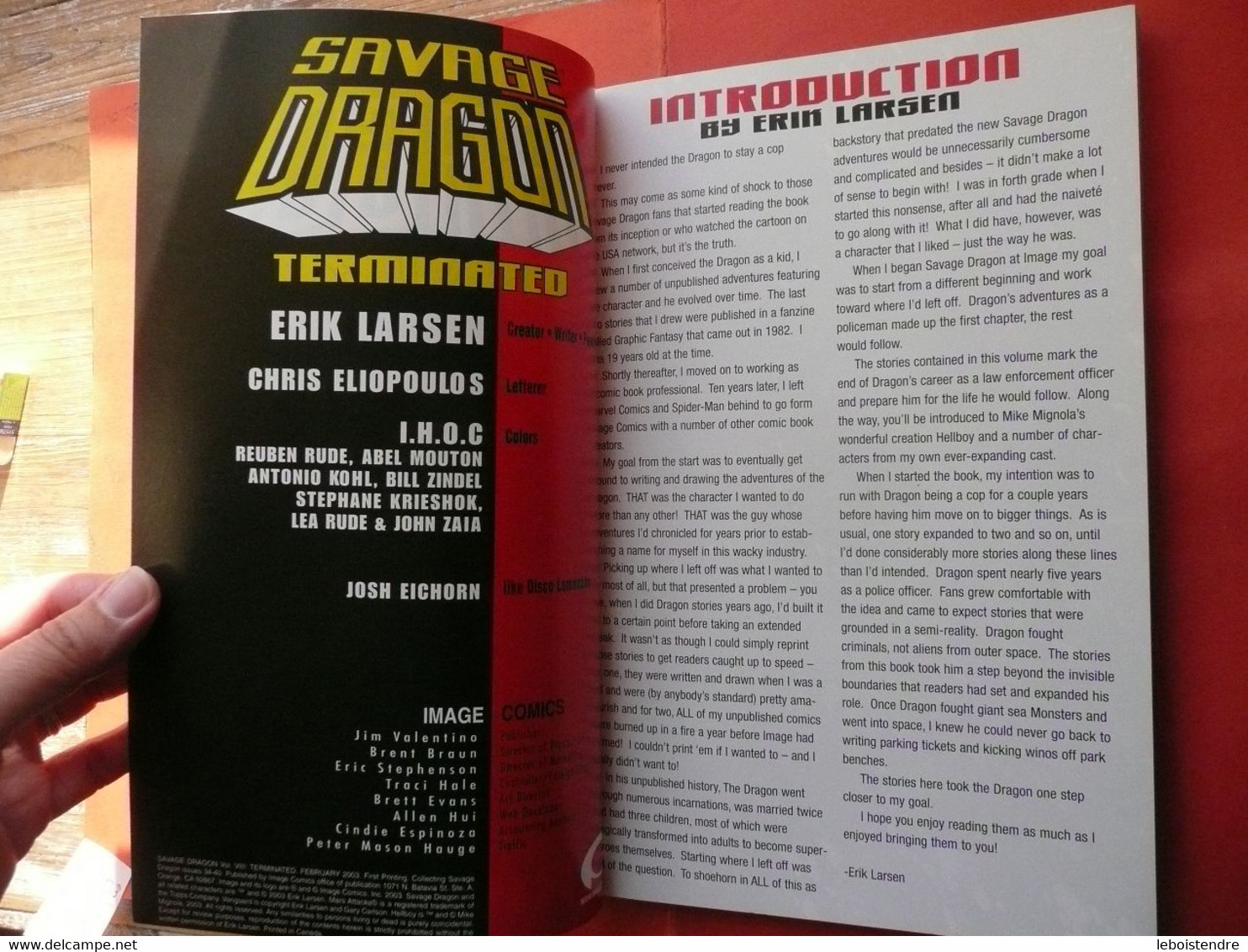 SAVAGE DRAGON TERMINATED ERIK LARSEN VOL. 8 FEBRUARY 2003 IMAGE COMICS - Sonstige & Ohne Zuordnung