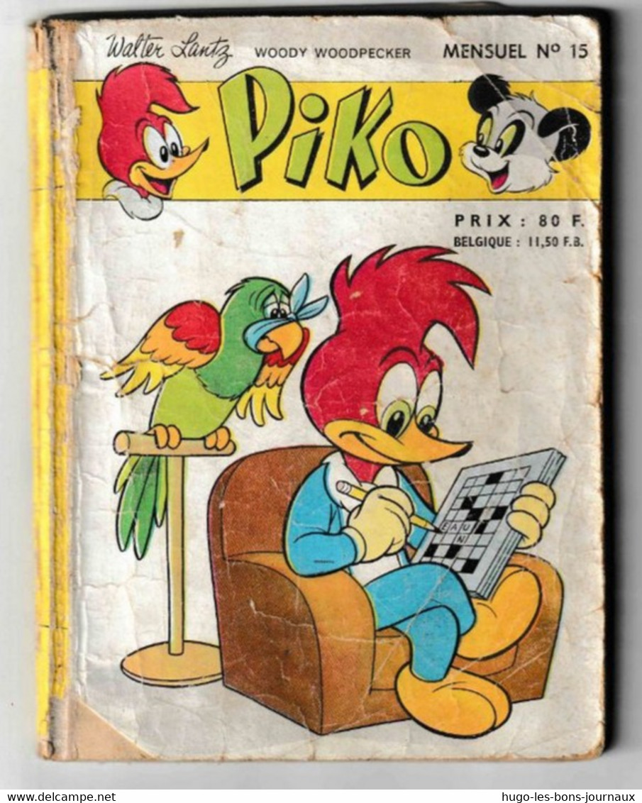 Piko Mensuel N°15_WoodPecker_Walter Lantz_ Août 1959_SAGE éditions - Sagédition