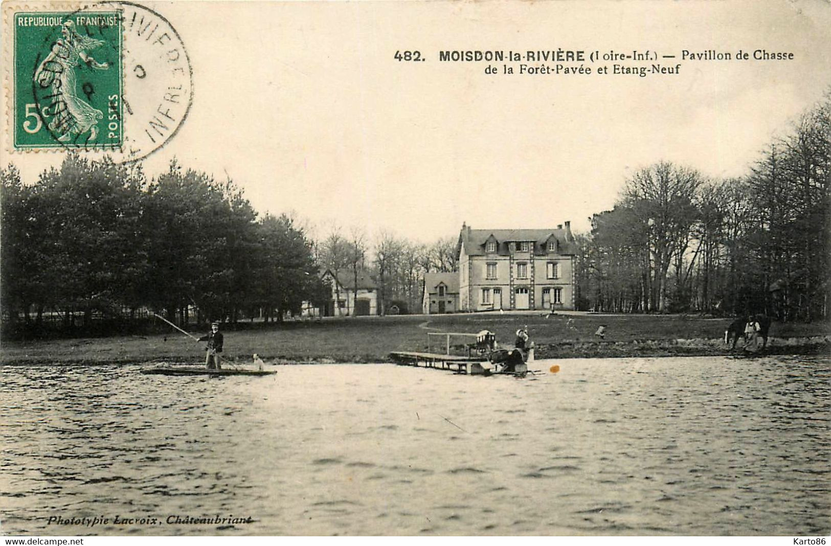 Moisdon La Rivière * Le Pavillon De Chasse De La Forêt Pavée Et étang Neuf * Lavoir Laveuse * Abreuvoir - Moisdon La Riviere