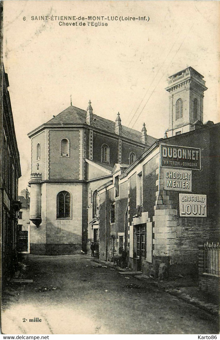 St étienne De Montluc * Rue De La Commune Et L'église - Saint Etienne De Montluc