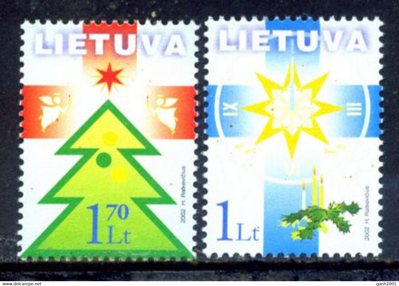 Lithuania 2002 Lituania / Christmas MNH Nöel Navidad Natal Weihnachten / Hg15  37-10 - Christmas