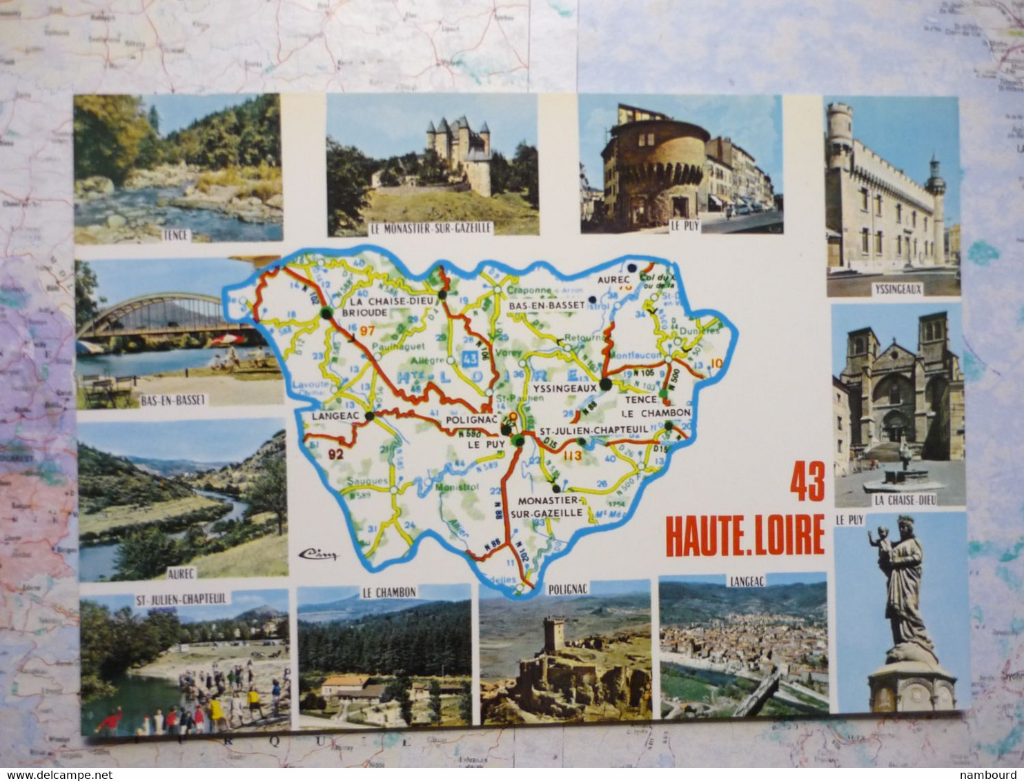 Carte Du Département De La Haute-Loire Avec Vues Multiples - Andere & Zonder Classificatie