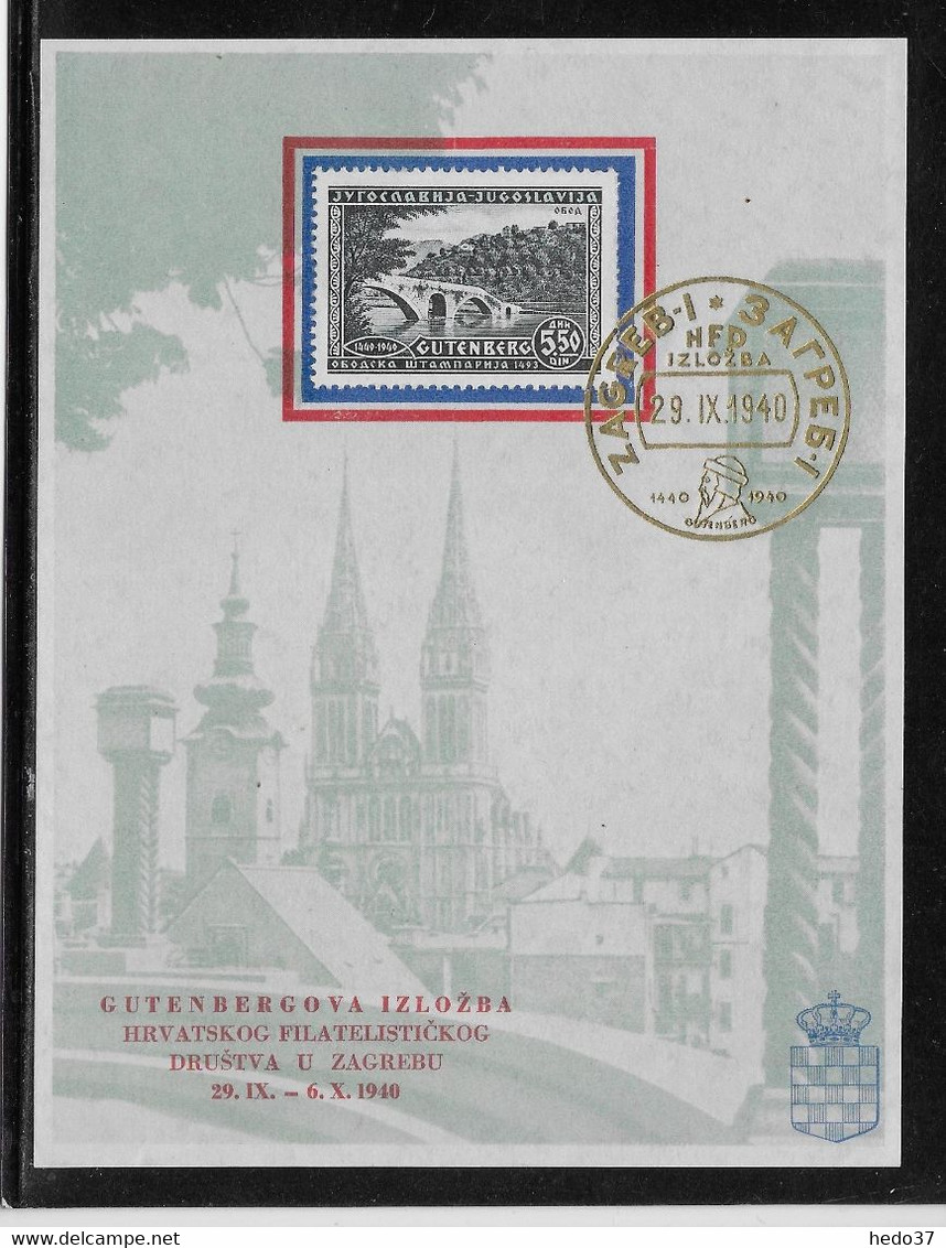 Yougoslavie N°388 Sur Feuillet - TB - Used Stamps