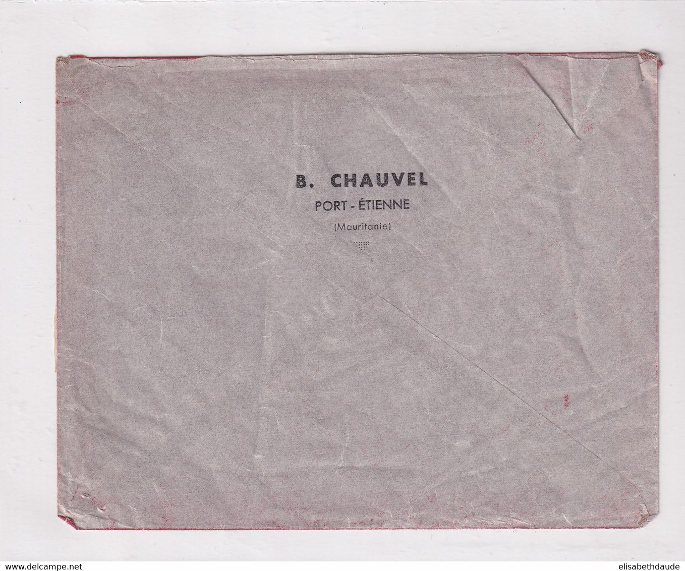 MAURITANIE - 1941 - ENVELOPPE De PORT ETIENNE => MARSEILLE - Brieven En Documenten