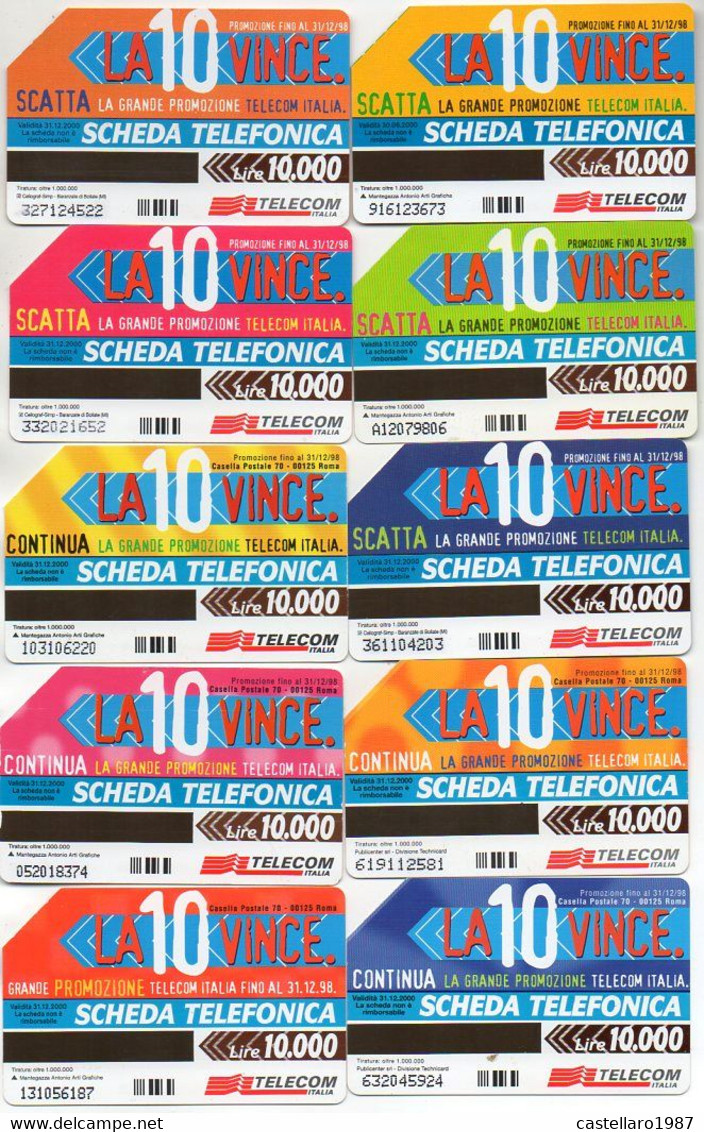 SCHEDE TELEFONICHE - N. 10 - Collezioni