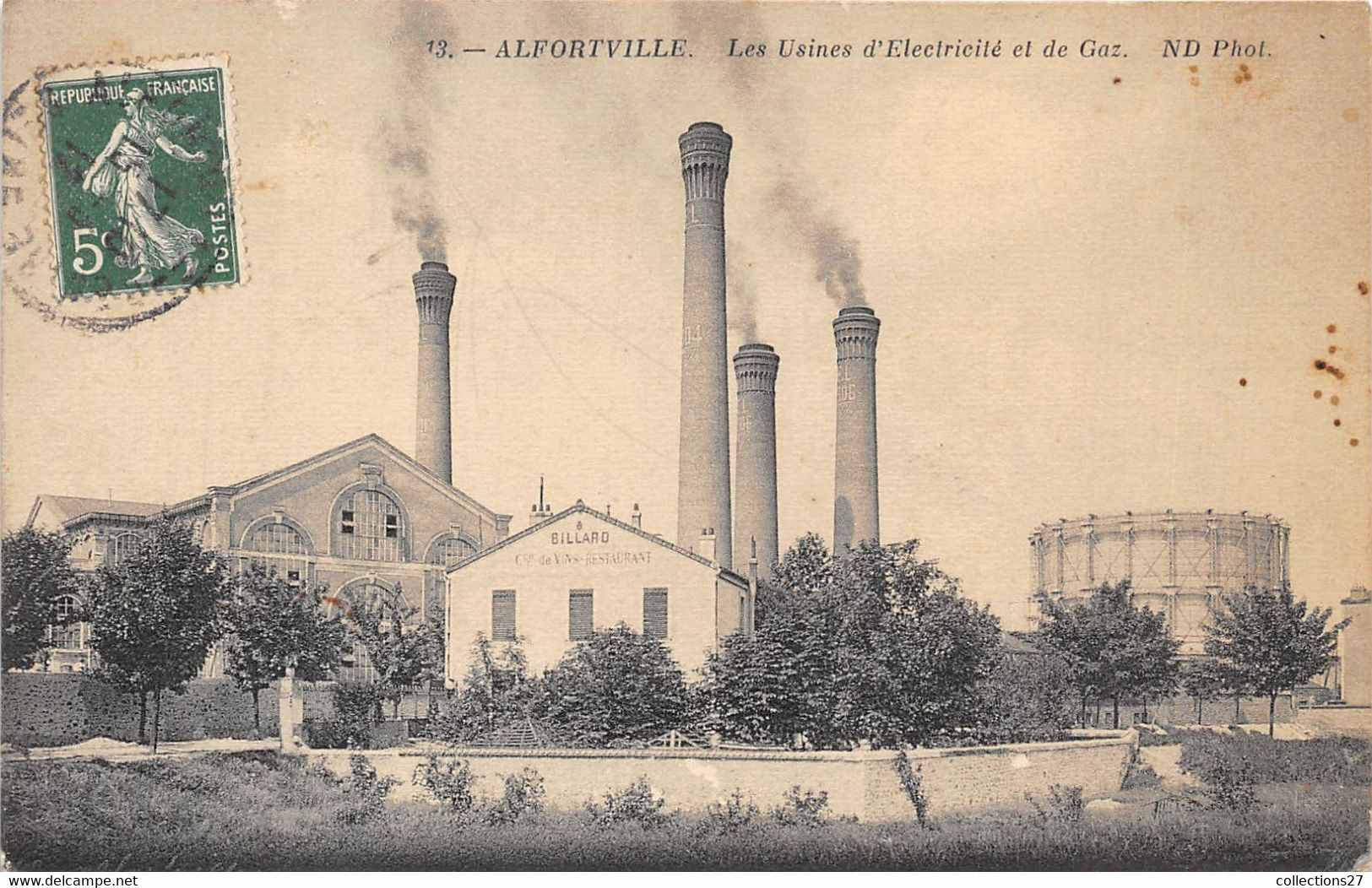 94-ALFORTVILLE-LES USINES D'ELECTRICITE ET DE GAZ - Alfortville