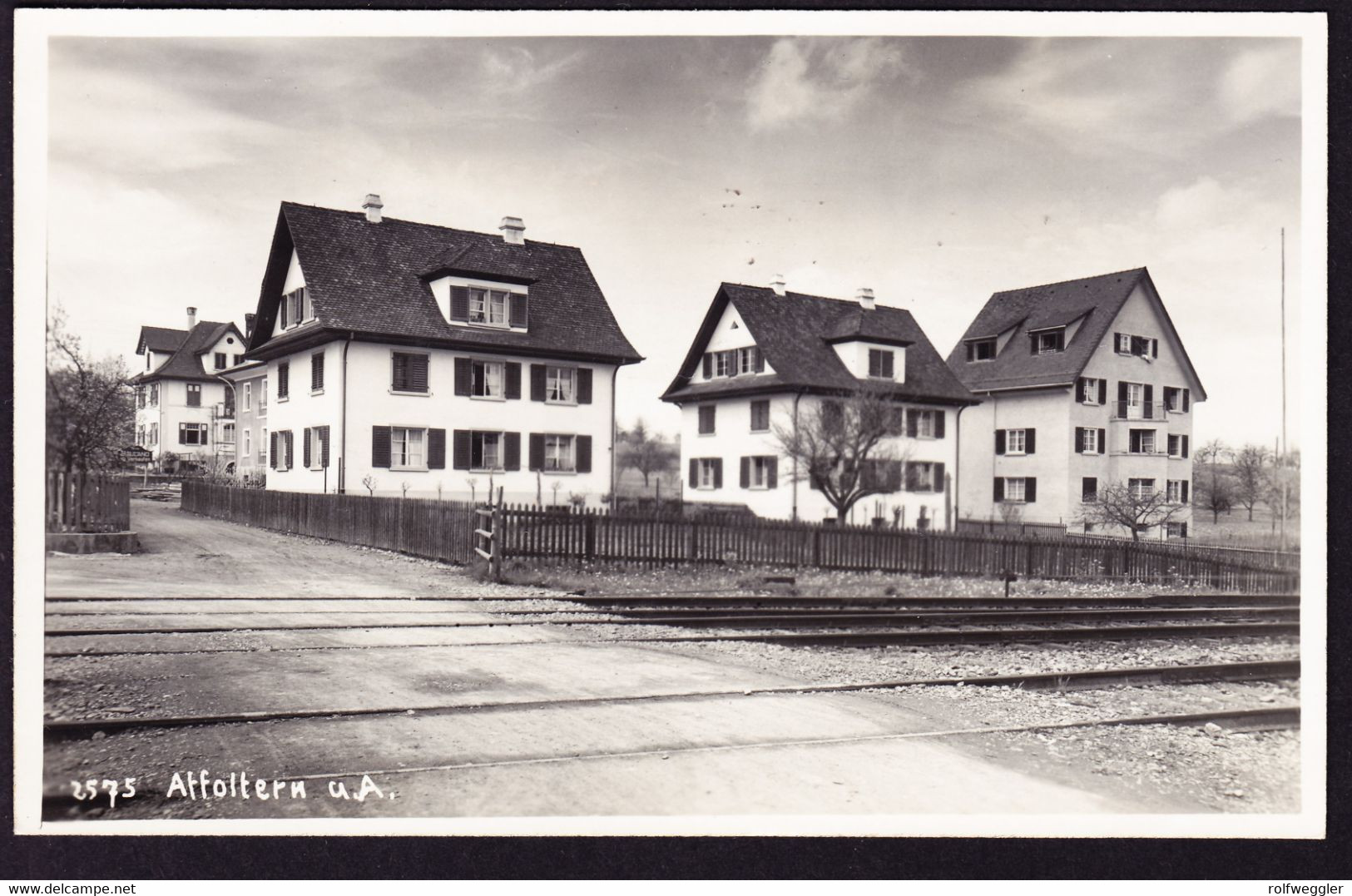 1931 Gelaufene Foto-AK Aus Affoltern. Häuser Und Bahnübergang. - Affoltern