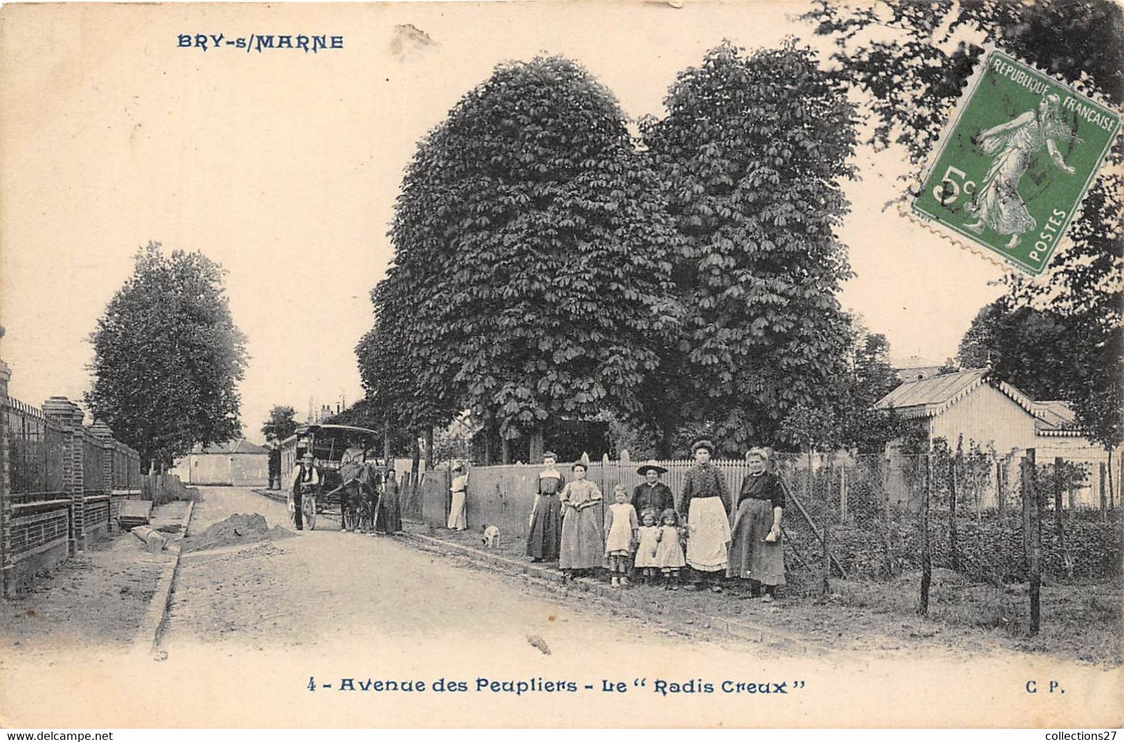 94-BRY-SUR-MARNE-AVENUE DE PEUPLIERS LE RADIS CREUX - Bry Sur Marne