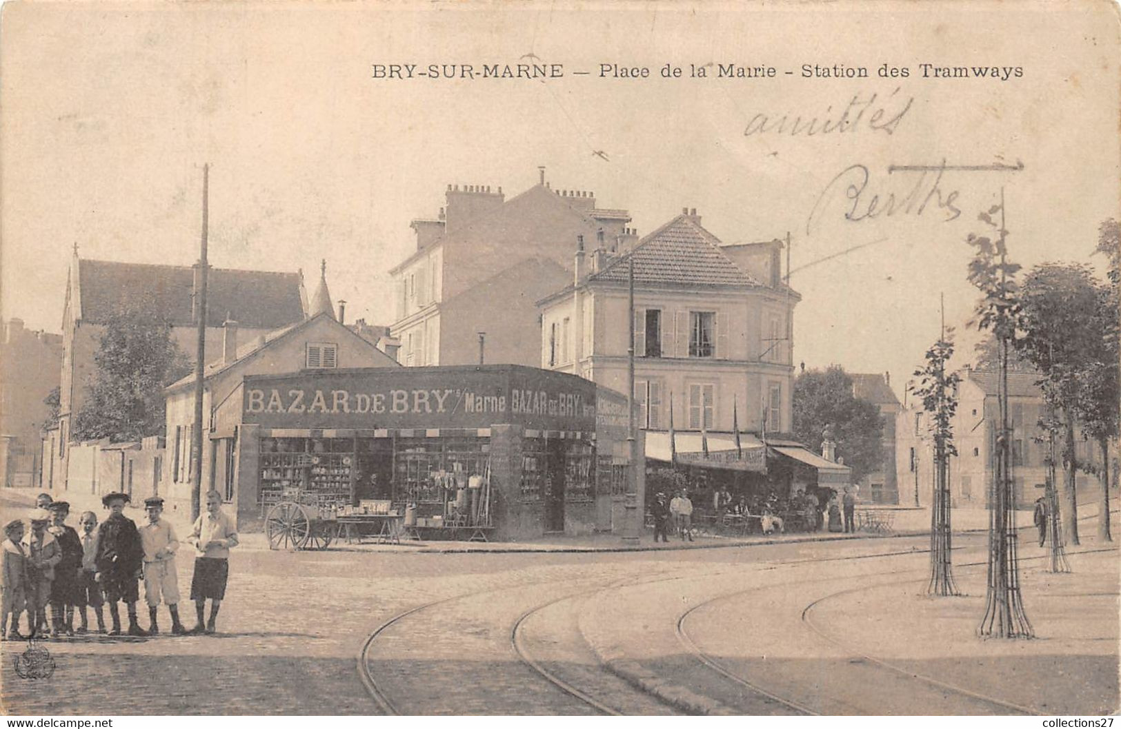 94-BRY-SUR-MARNE-PLACE DE LA MAIRIE STATION DES TRAMWAYS - Bry Sur Marne