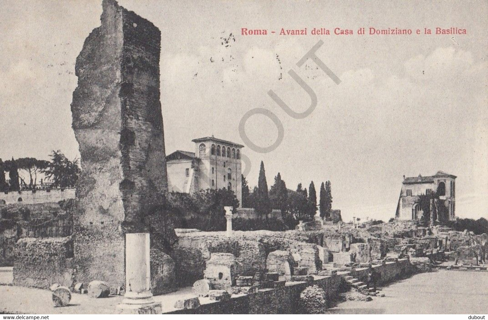 Postkaart/Carte Postale -Roma - Avanzi Della Casa Di Domiziano E La Basilica  (C176) - Other & Unclassified