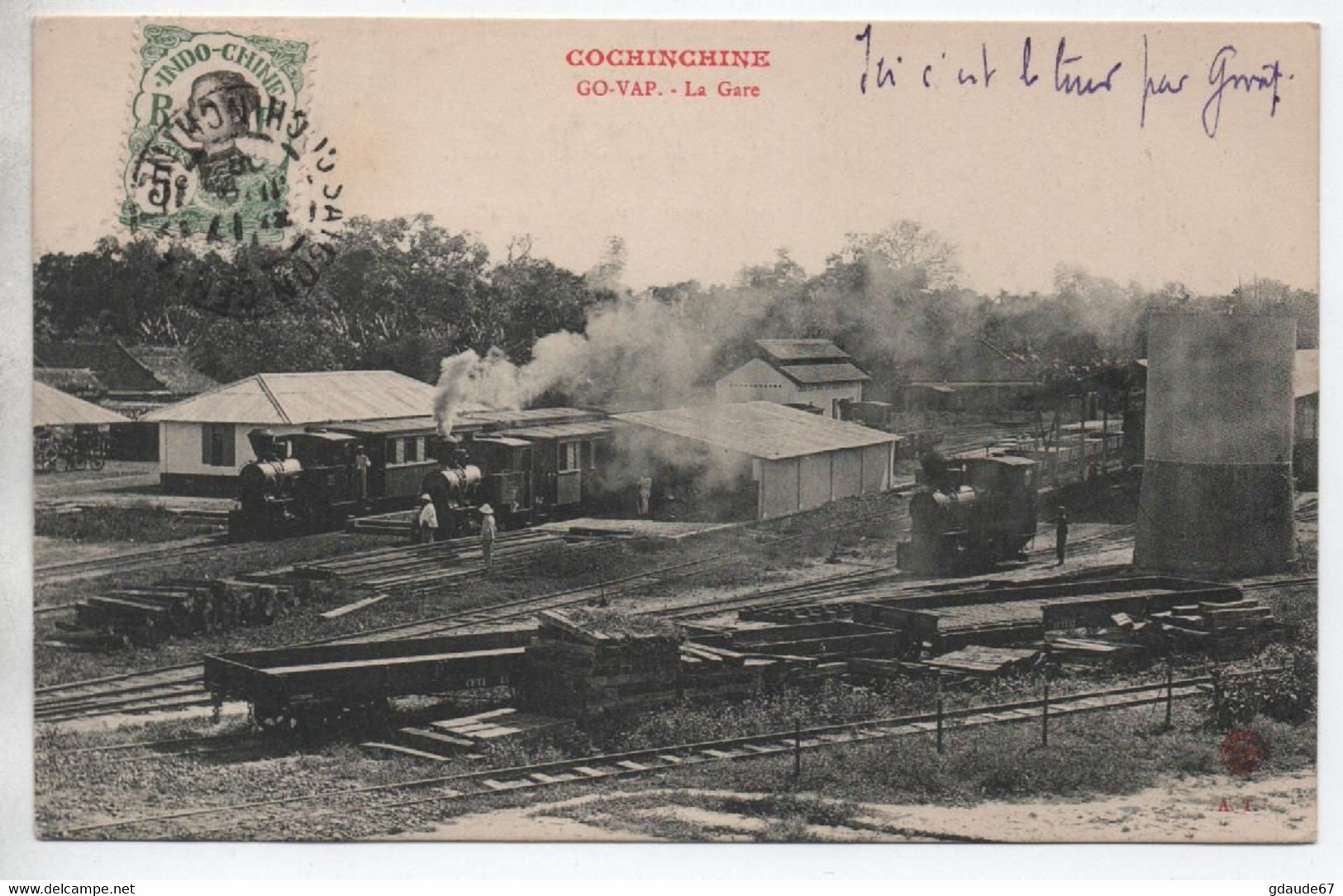 GO VAP (COCHINCHINE) - LA GARE - TRAINS / LOCOMOTIVES - Viêt-Nam