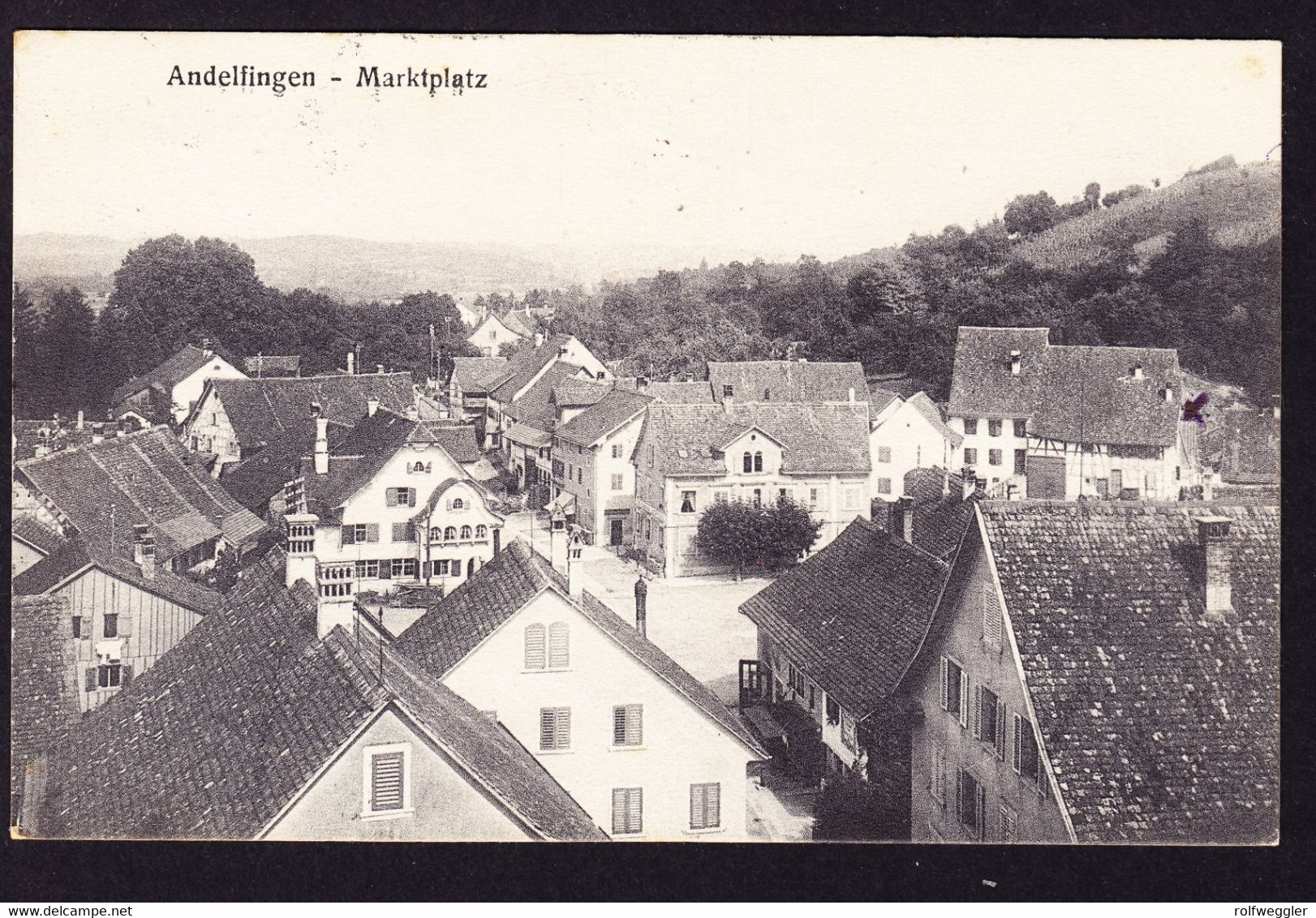 1923 Gelaufene AK Aus Andelfingen. Marktplatz. Gestempelt Andelfingen - Andelfingen