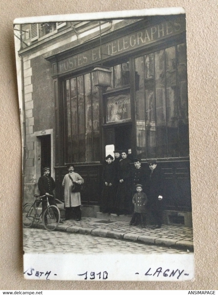 LAGNY 1910. Photographie Postes Et Télégraphes - Fotografía