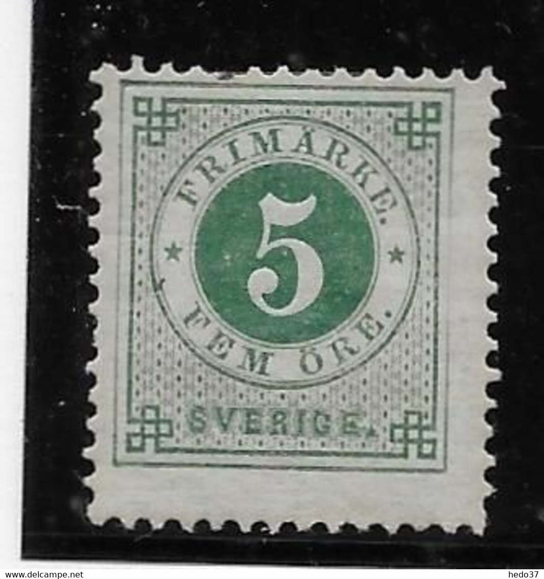 Suède N°32 - Neuf * Avec Charnière - 1 Dent Courte Sinon TB - Unused Stamps