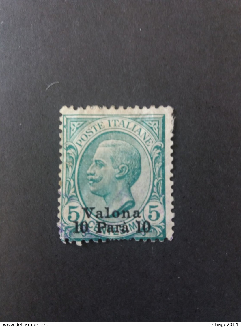 REGNO D ITALIA LEVANTE ALBANIA VALONA 1909 EFFIGE VITTORIO EMANUELE III 10 Para Su 5 CENT - Albanie