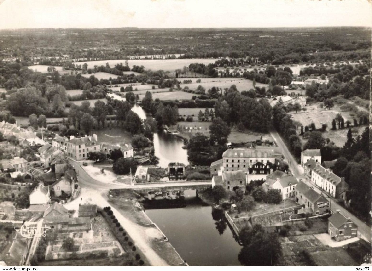 LA GACILLY - Vue Aérienne - Le Bout Du Pont - La Gacilly