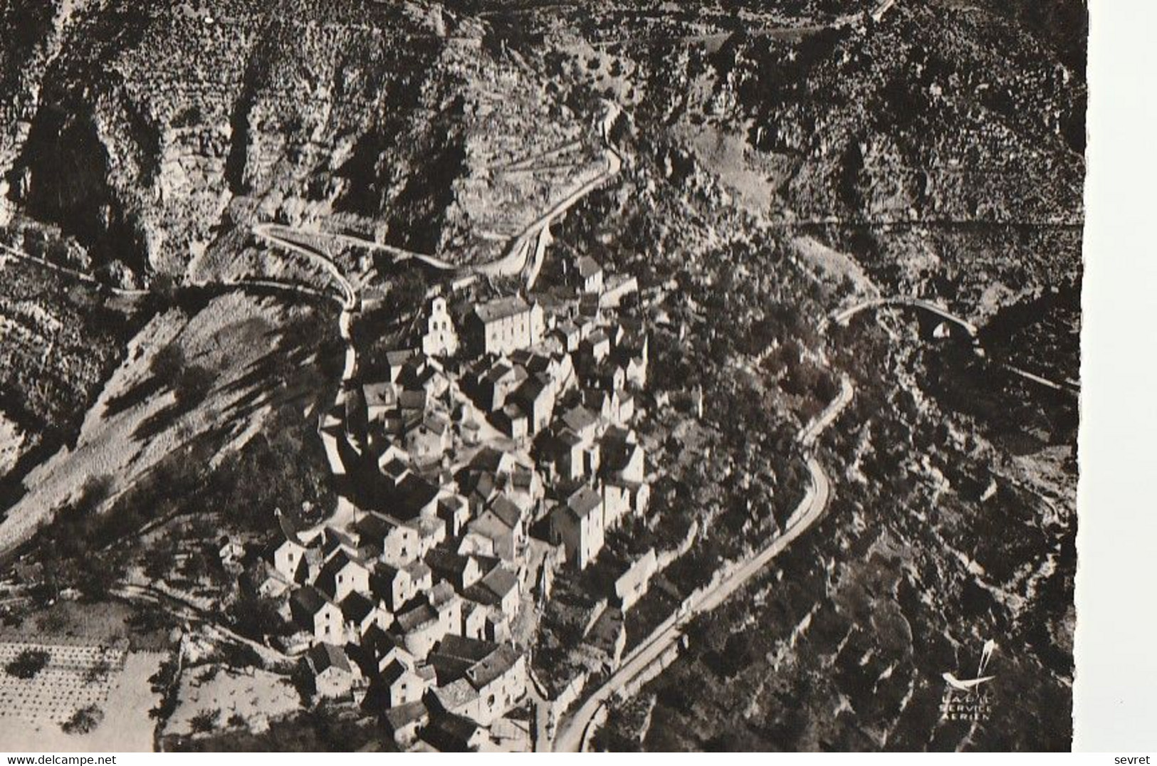 MONTBRUN. - Vue Générale, Pont De Marie Et Route Des Causses. CPM Tour Dentelé Rare - Sonstige & Ohne Zuordnung