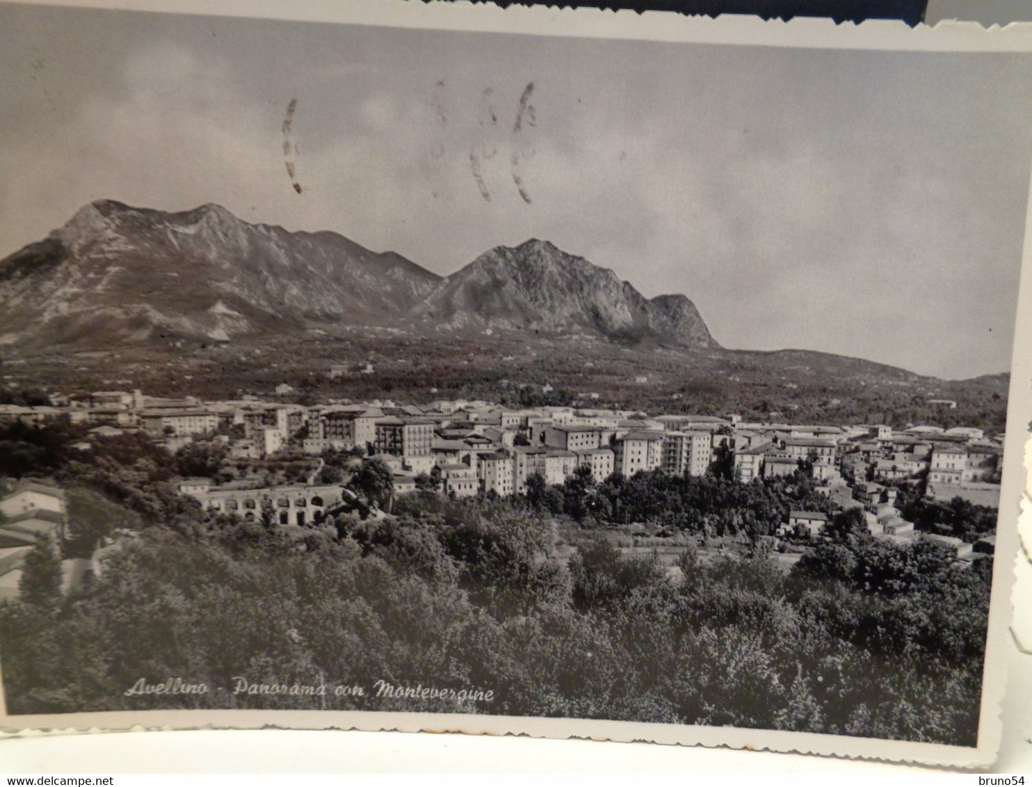 Cartolina Avellino Panorama Con Montevergine  1957 - Avellino