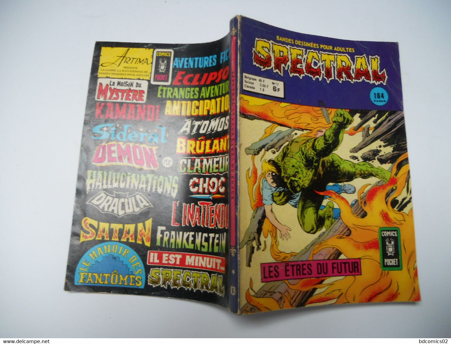 Spectral N° 13 " Les Êtres Du Futur " ( La Créature Du Marais / Swamp Thing( 3ème Trimestre 1976 ). ARTIMA - Spectral