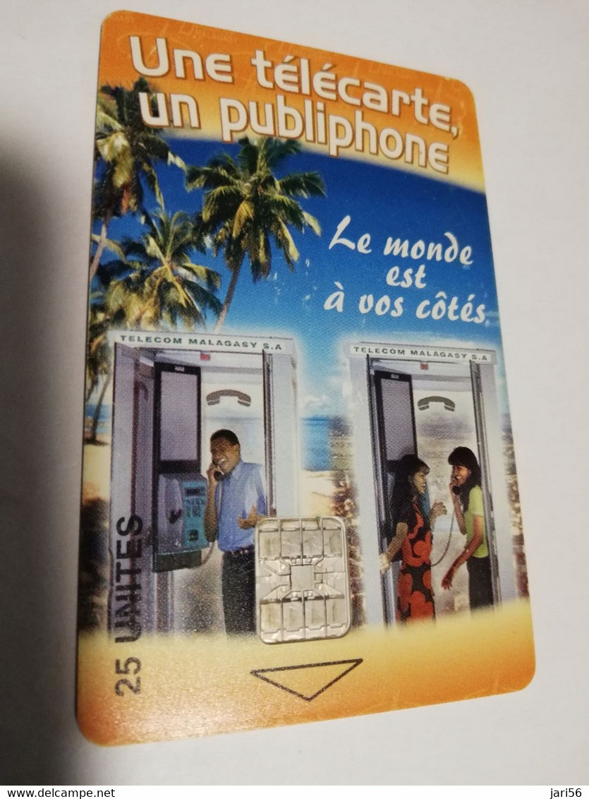 MADAGASCAR/MALAGACY CHIPCARD 25 UNITES  UNE TELECARTE UN PUBLIPHONE    ** 3922** - Madagaskar