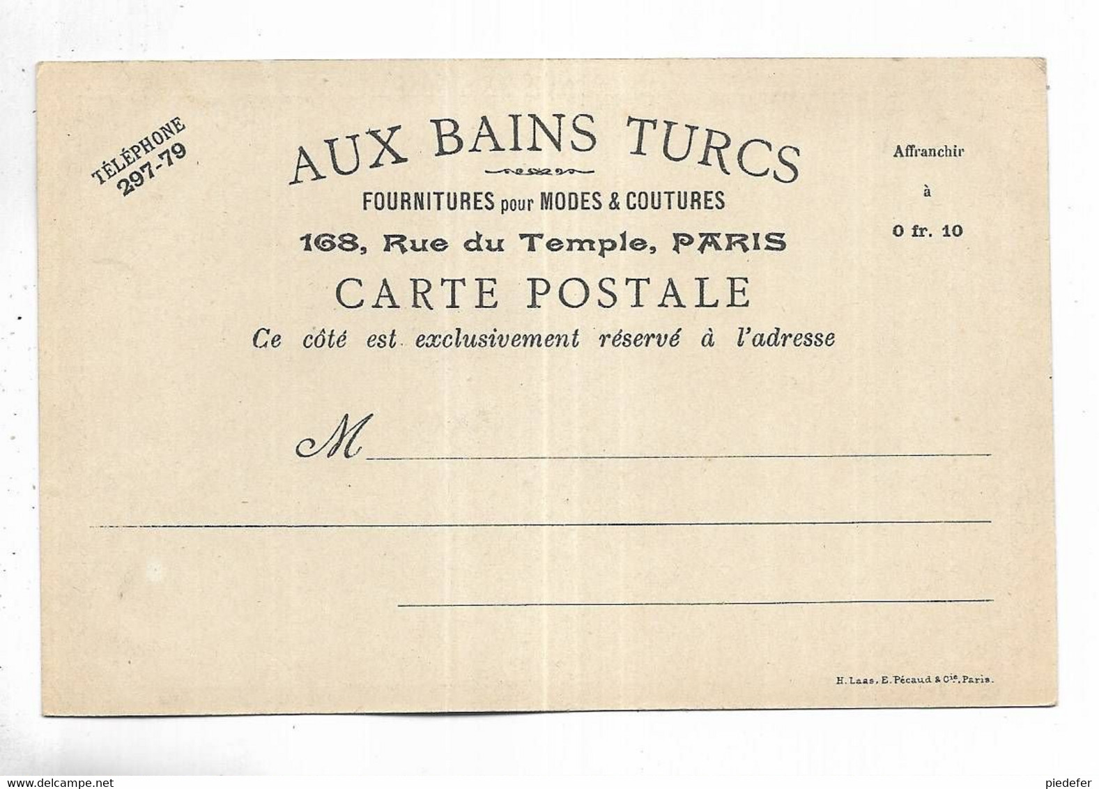 75 -  AUX BAINS TURCS - PARIS - Les Petits Métiers Parisiens. Le Marchand De Journaux - Artisanry In Paris