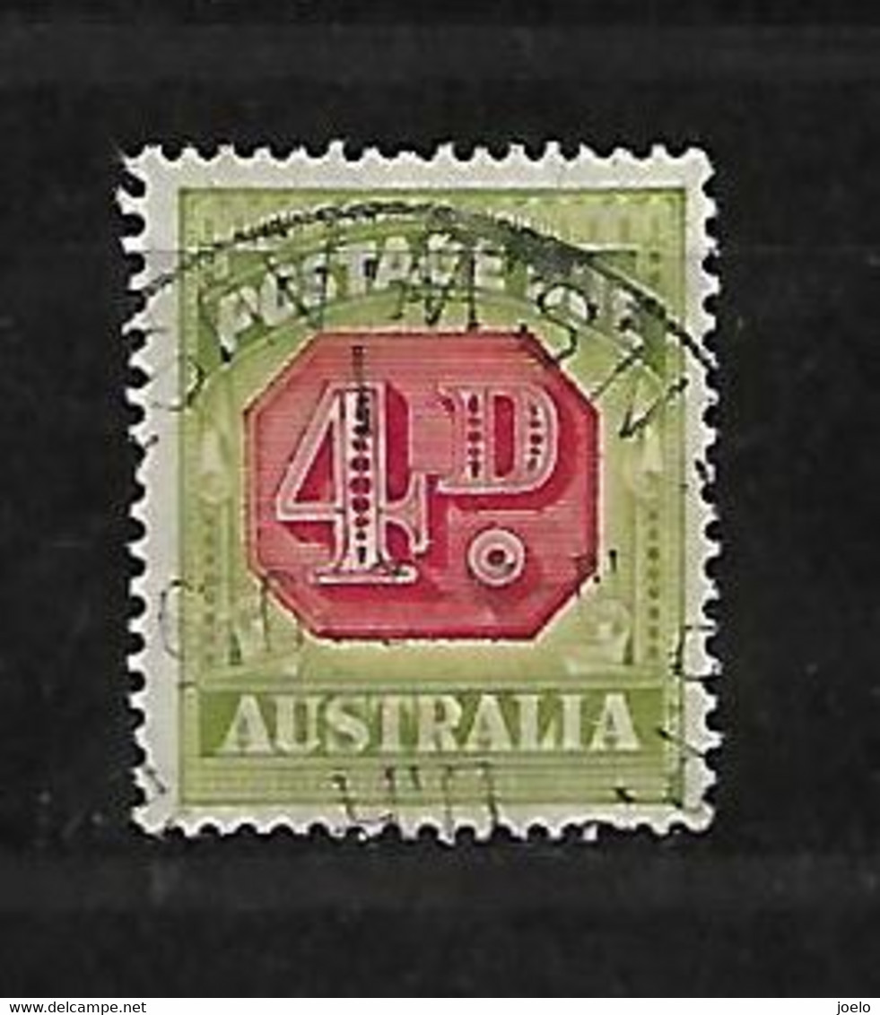 AUSTRALIA 1909 POSTAGE DUE 4d - Impuestos