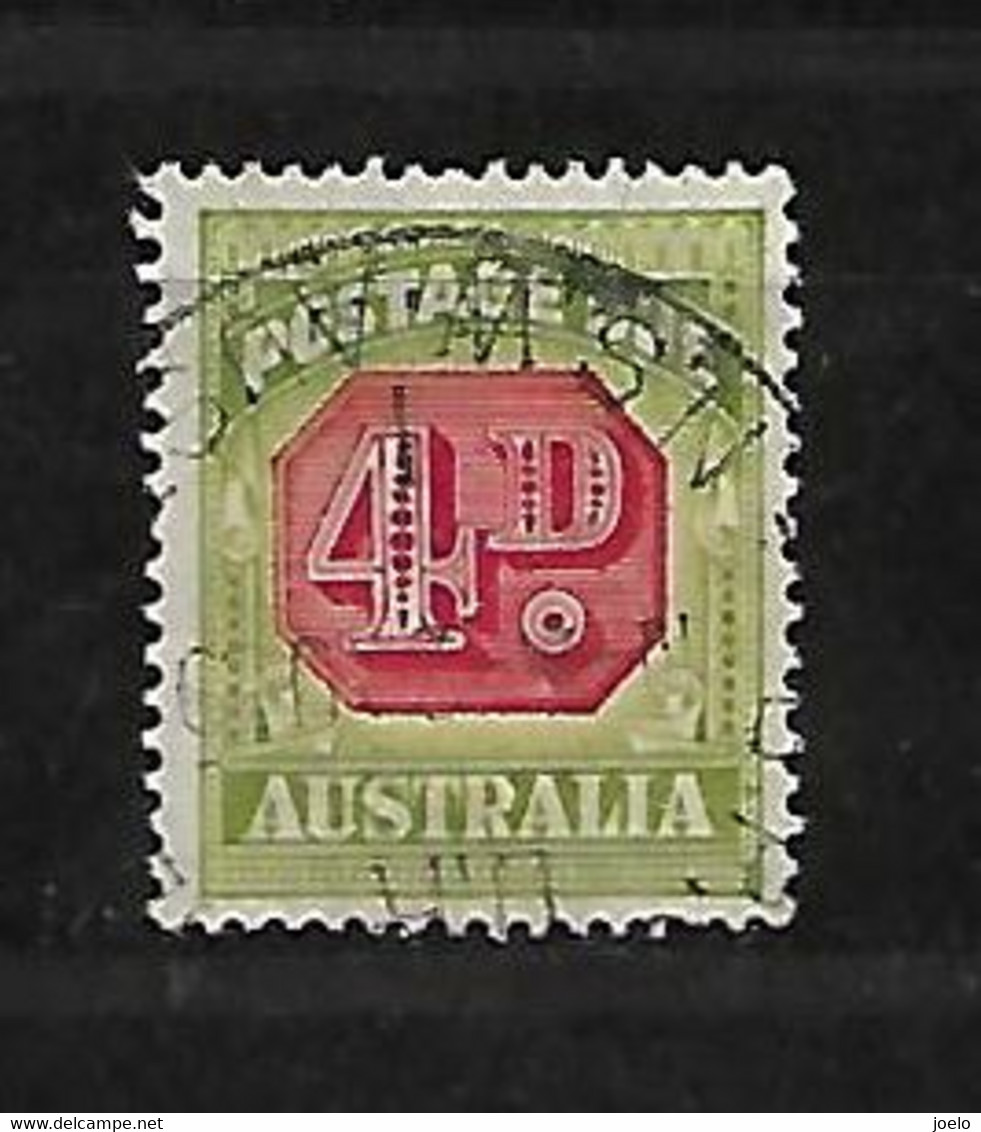 AUSTRALIA 1909 POSTAGE DUE 4d - Portomarken