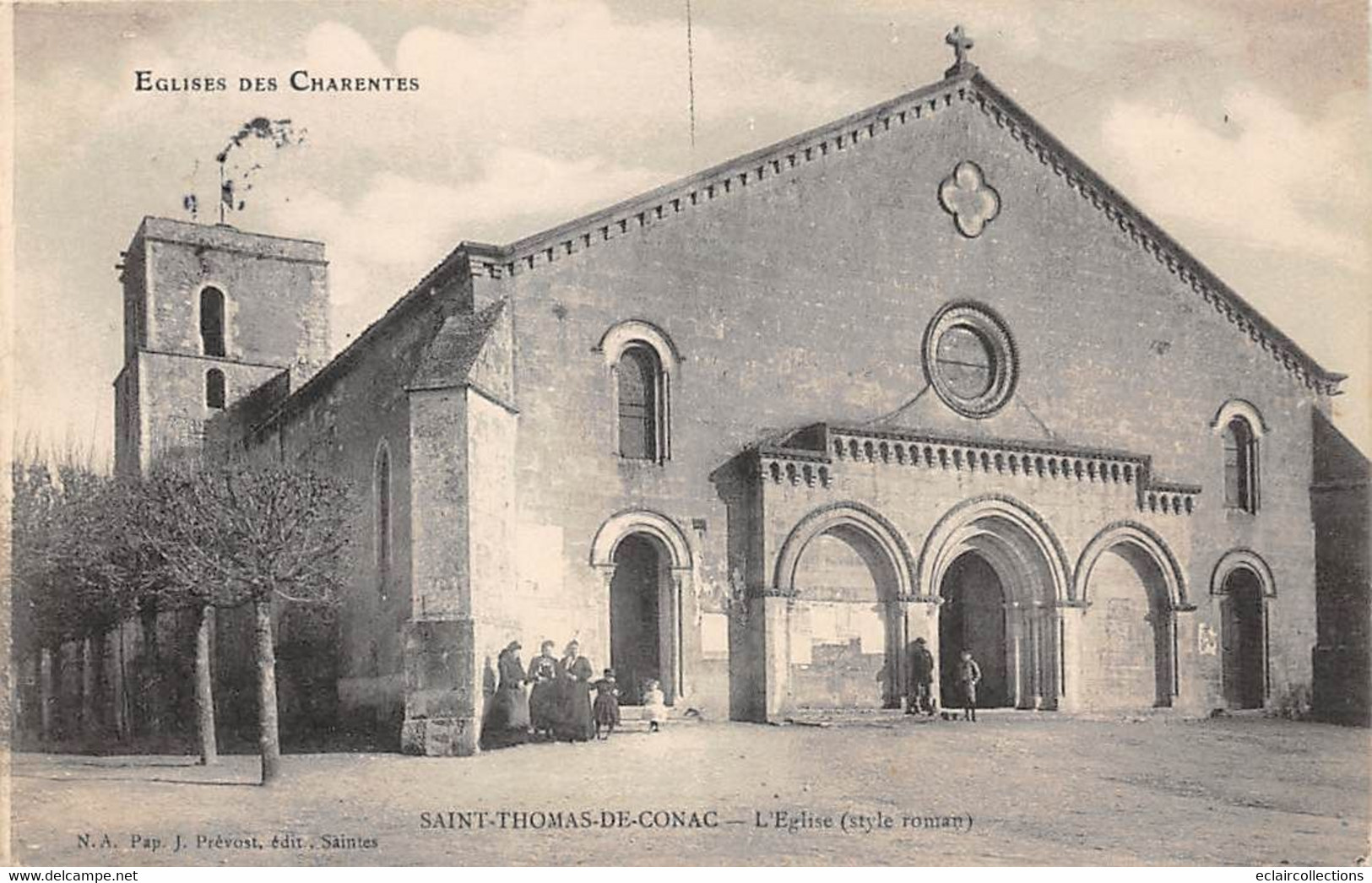 Saint Thomas De Conac          17      L'église Style Roman        (voir Scan) - Sonstige & Ohne Zuordnung