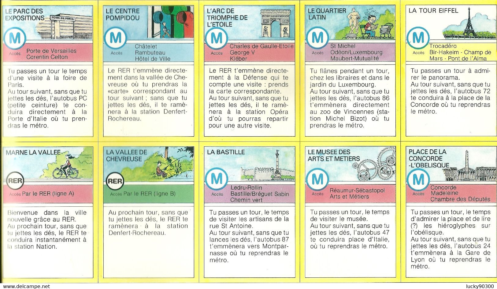 RARE - JEU DU TICKETOC - PUBLICITE RATP SNCF APTR - Otros & Sin Clasificación