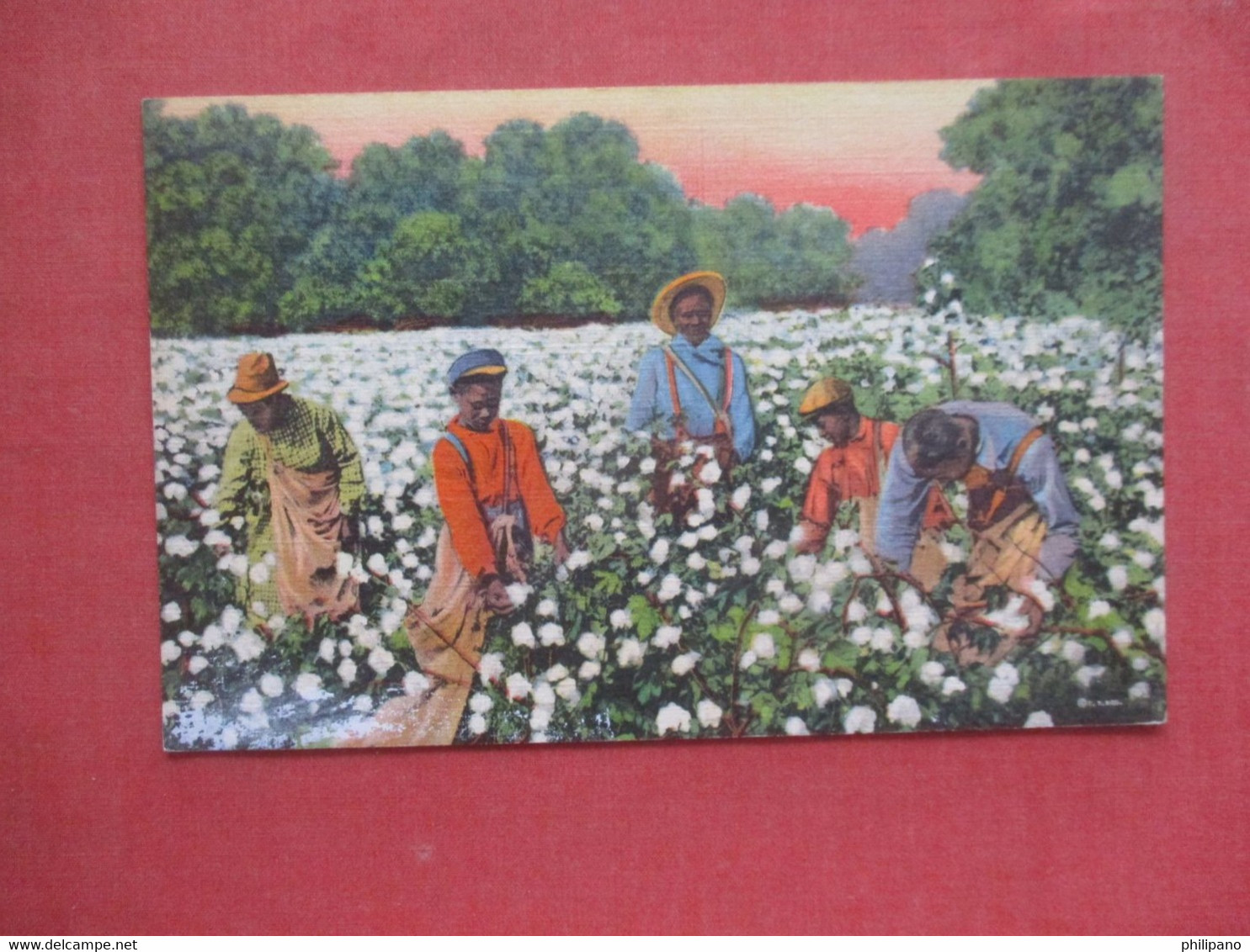 Black Americana  Picking Cotton >     Ref  4507 - Black Americana