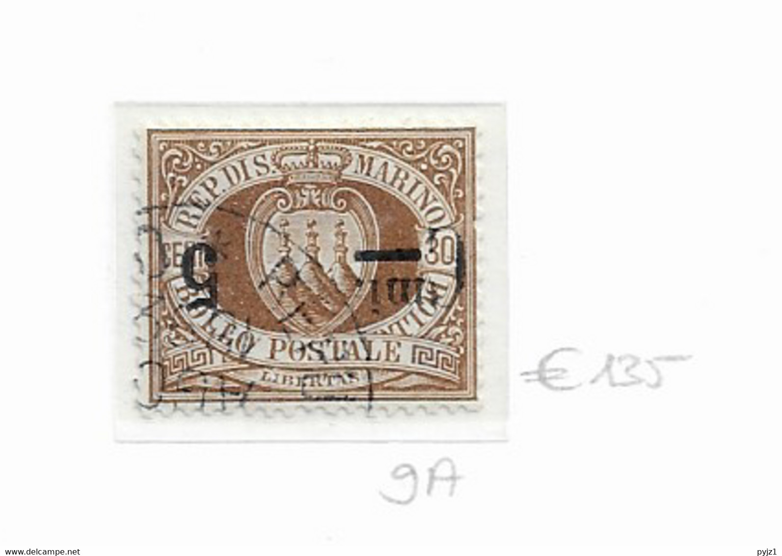 1892 San Marino Mi 8-11 - Oblitérés