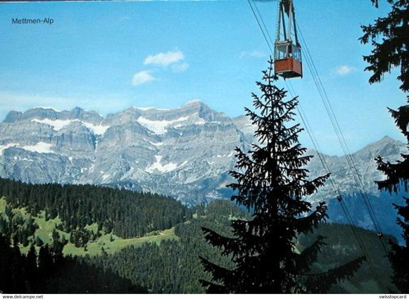 SCHWANDEN Berggasthaus Mettmen Luftseilbahn Mettmen-Alp Mit Glärnisch - Schwanden