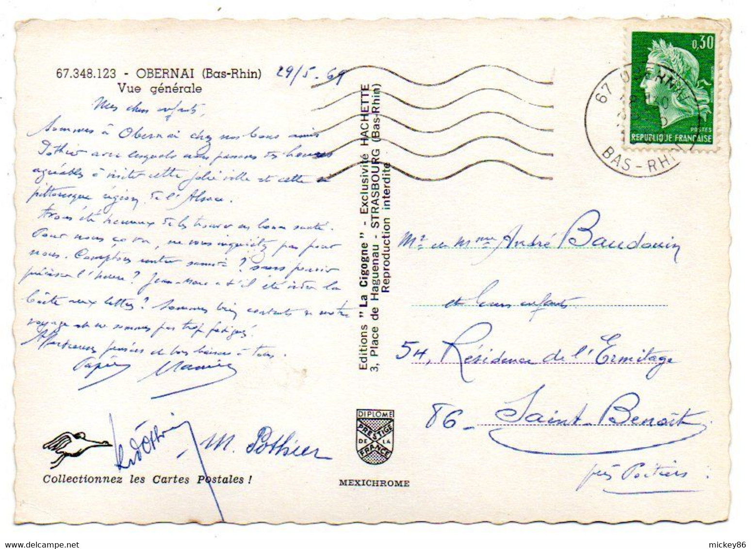 OBERNAI -1969---Vue Générale  (usine Au 1er Plan).................à  Saisir - Obernai