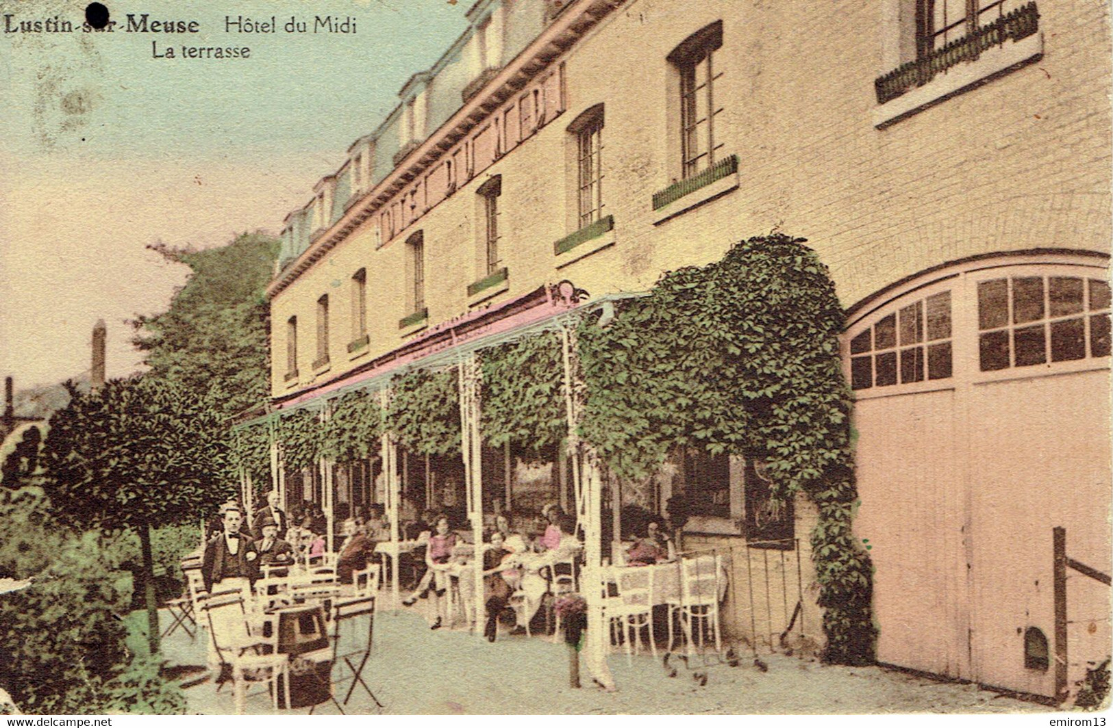 Namur Lustin Sur Meuse Hôtel Du Midi La Terrasse Couleur - Profondeville