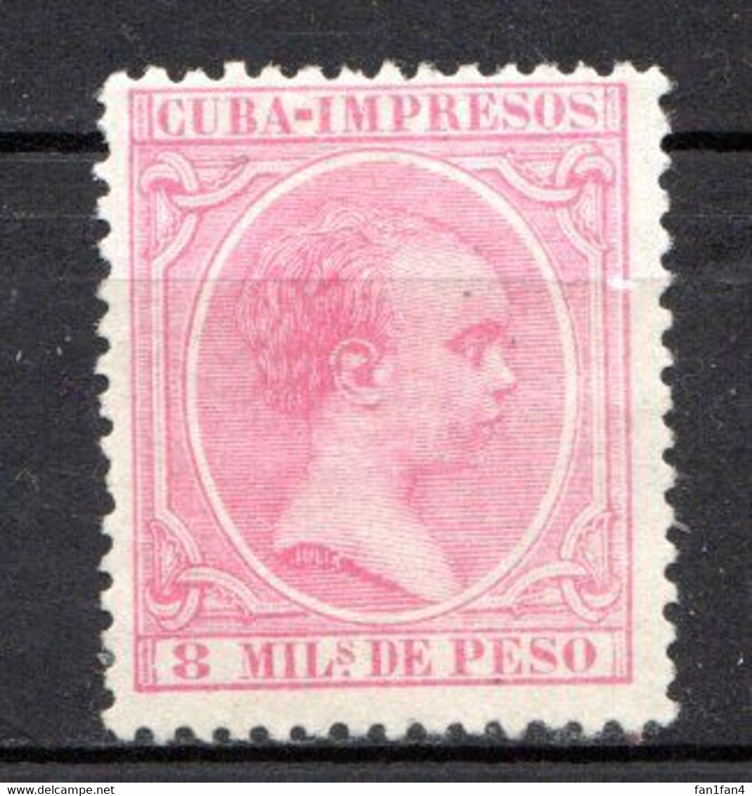 CUBA - (Occupation Espagnole) - 1894 - Imprimés - N° 24 - 8 M. Rose - (Alphonso XIII) - Télégraphes