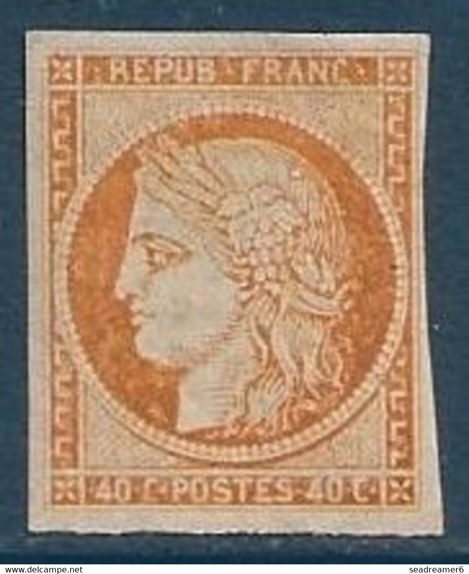 Colonies Générales Céres N°13* 40c Orange Quasi Fraicheur Postale Signé Diena - Cérès