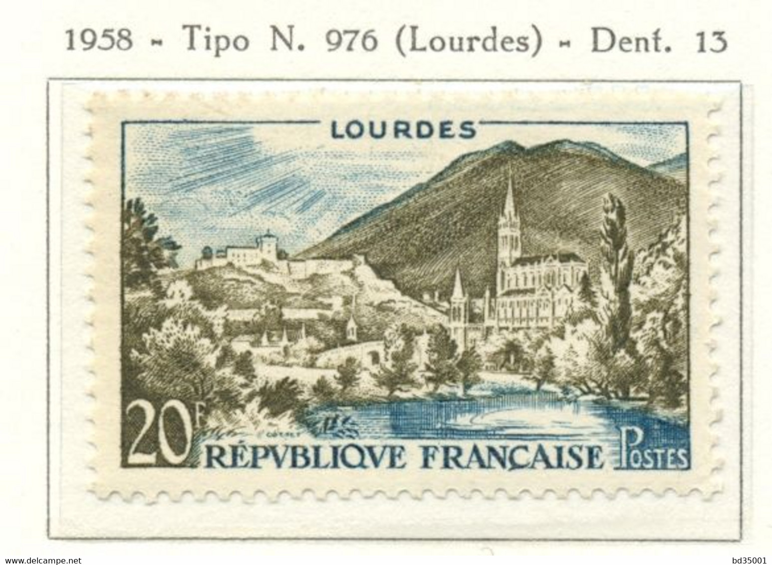 France - Neuf - 1958 Y&T 1150 - Lourdes - Centenaire Des Apparitions à Bernadette Soubirous - (1) - Neufs