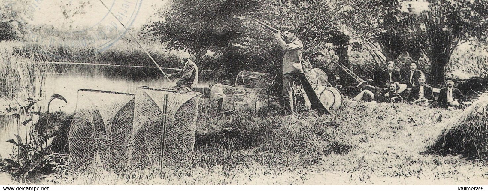 ESSONNE  /  VERT-le-PETIT  /  CHASSE ET PÊCHE DANS LES MARAIS ( Propriété WANNEVEICH ) / Cachet Militaire RARE... 1918 - Vert-le-Petit