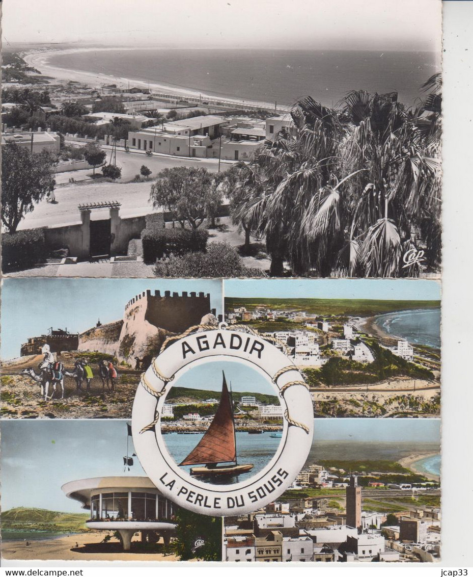 MAROC  -  AGADIR  -  LOT DE 10 CPSM PF  - - 5 - 99 Postales