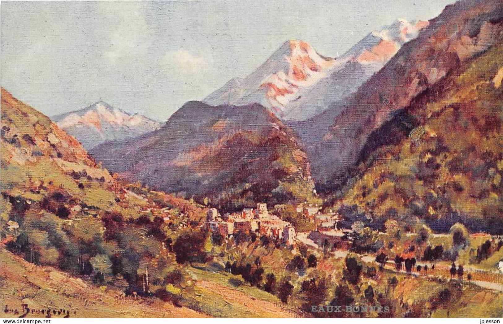 ILLUSTRATEUR - EUGENE BOURGEOIS - "PYRENEES" - EAUX BONNES - Bourgeois