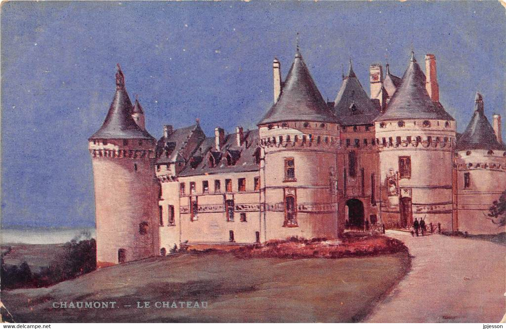 ILLUSTRATEUR - EUGENE BOURGEOIS - "BORDS DE LA LOIRE" - CHAUMONT, LE CHATEAU - LOIR ET CHER - Bourgeois