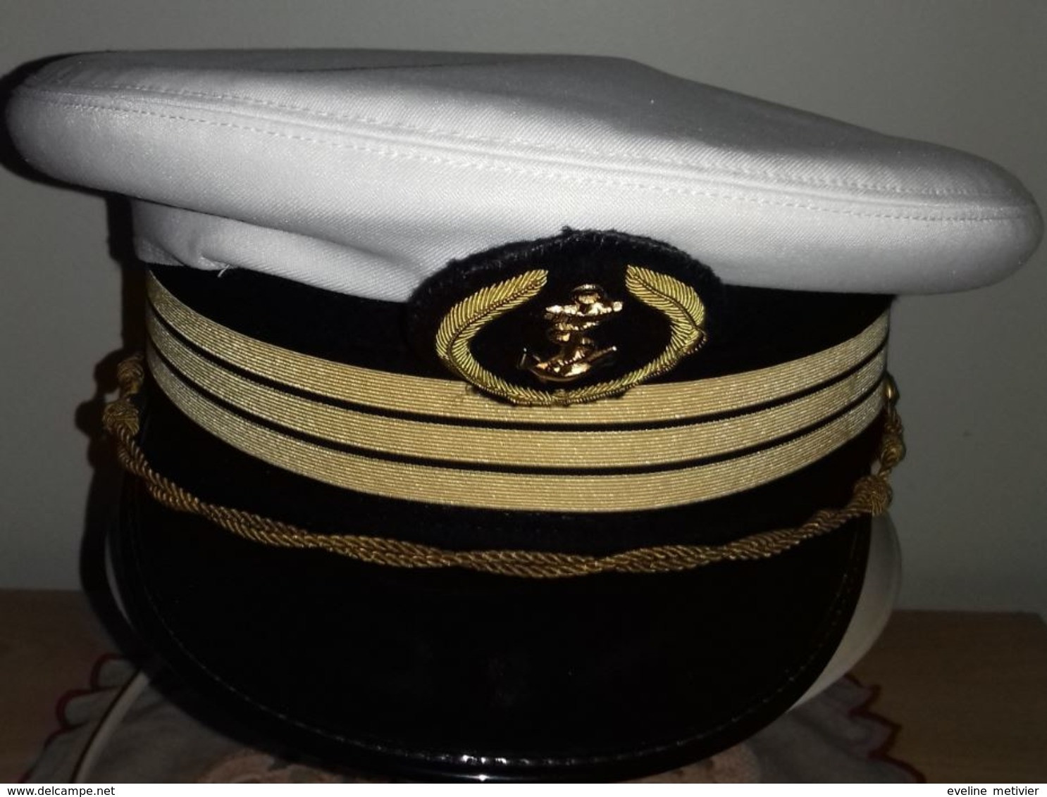 CASQUETTE MARINE OFFICIER LIEUTENANT DE VAISSEAU - Helme & Hauben