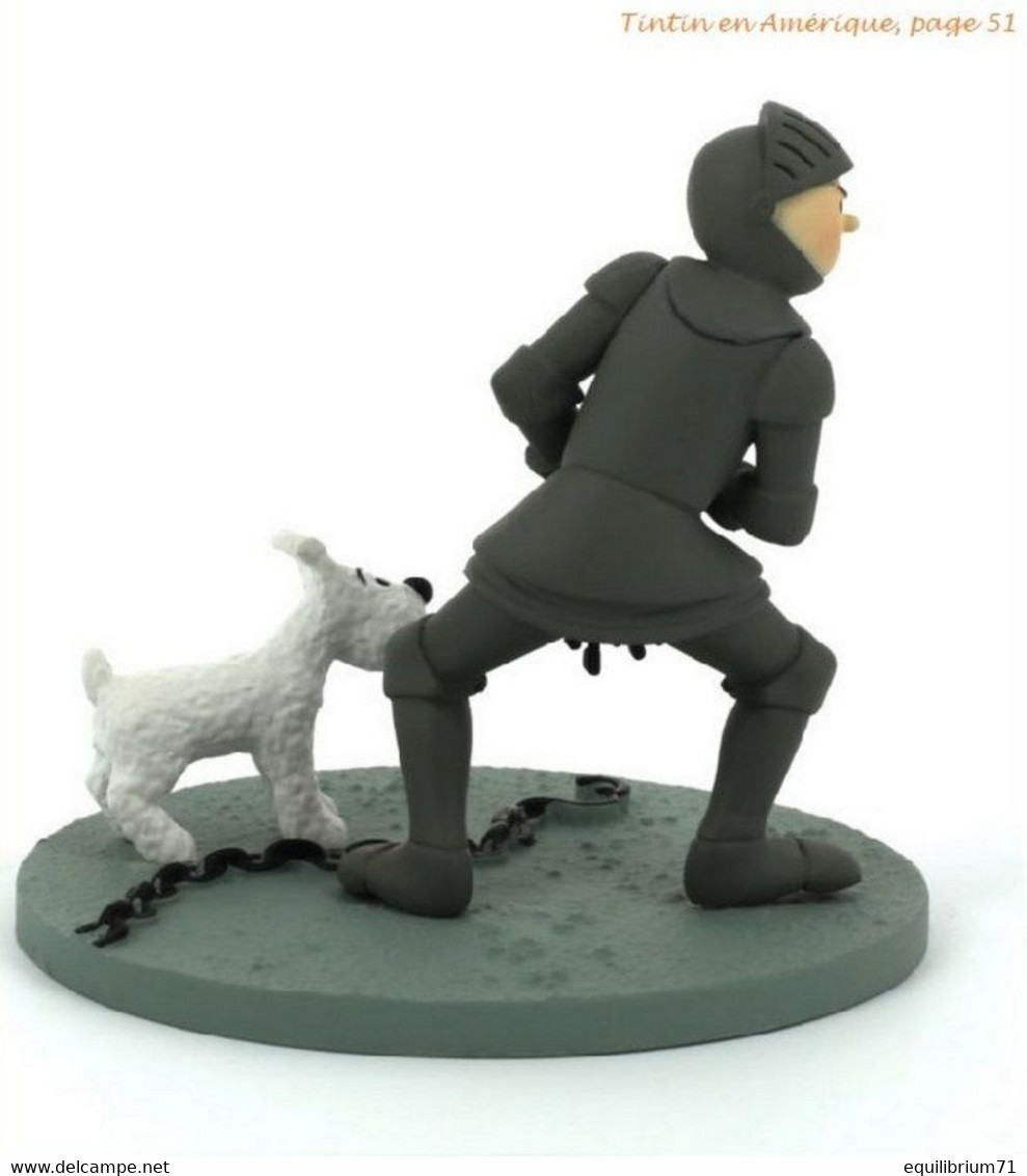 Figurine Tintin En Armure/Kuifje Beeldje In Harnas/Tim Und Struppi Figur In Rüstung/Tintin Figurine In Armor - Other Book Accessories
