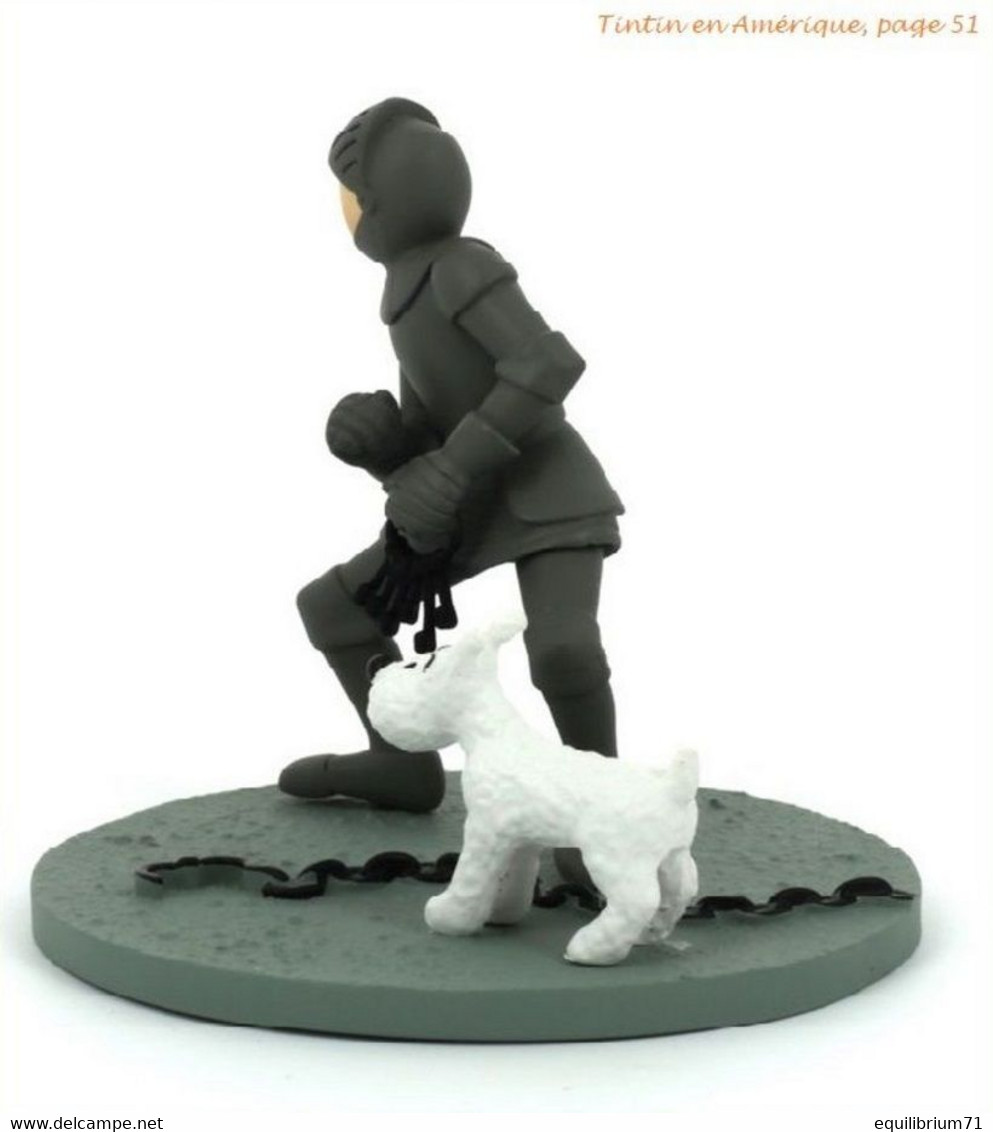 Figurine Tintin En Armure/Kuifje Beeldje In Harnas/Tim Und Struppi Figur In Rüstung/Tintin Figurine In Armor - Autres Accessoires