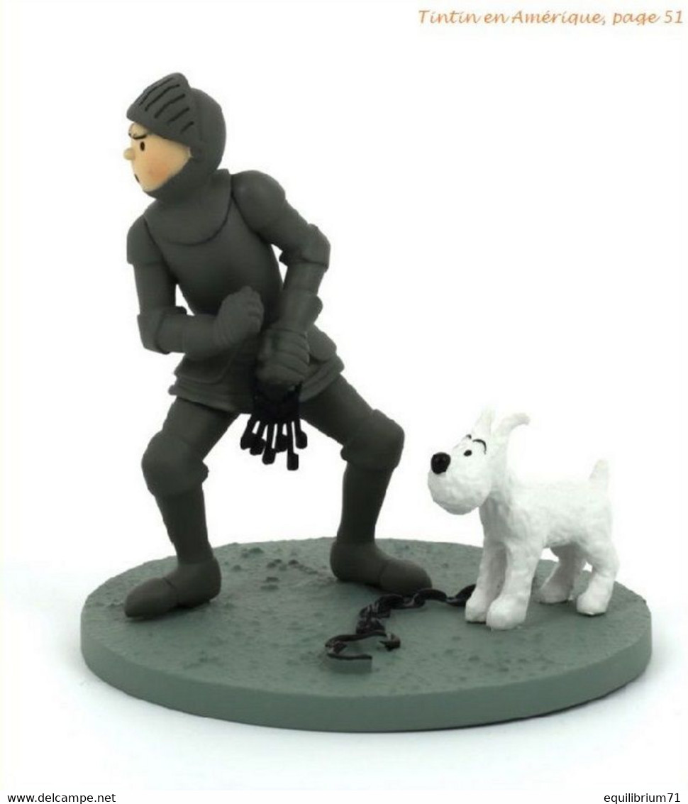 Figurine Tintin En Armure/Kuifje Beeldje In Harnas/Tim Und Struppi Figur In Rüstung/Tintin Figurine In Armor - Other Book Accessories